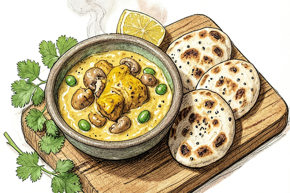 Cogumelos Matar na Air Fryer com Naan
