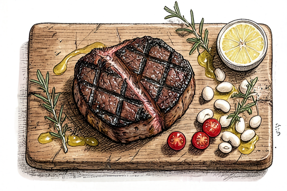 Bistecca alla Fiorentina com Feijão Cannellini