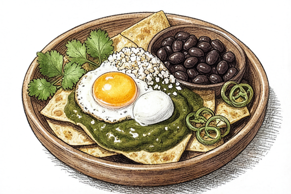 Chilaquiles Verdes com Ovo