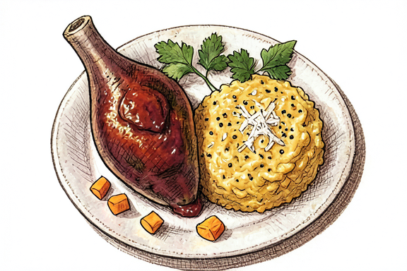 Osso Buco com Risoto à Milanese